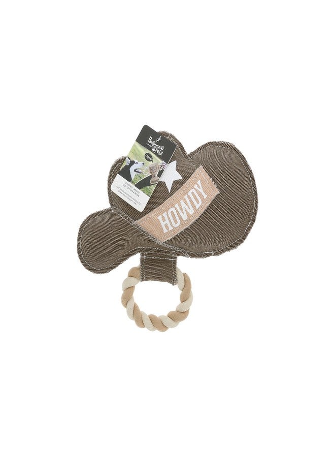 شركة بافيليون جيفت شركة بافيليون للهدايا - مرحباً - لعبة كلب من حبل قماشي على شكل قبعة رعاة البقر، لعبة شد الحبل الغربية، هدية مثالية للجراء ومحبي الكلاب. - Image 4