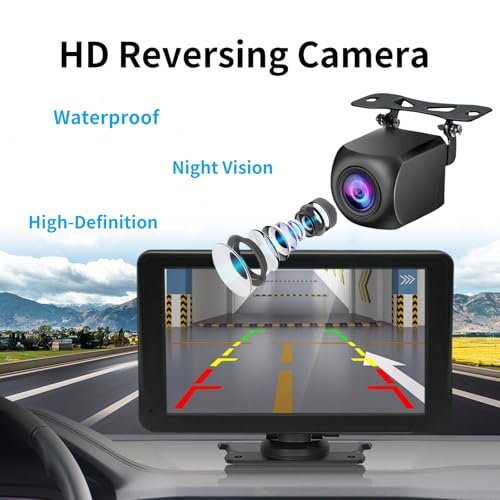 Epronic 4 Pin Backup Camera for Carplay Screen Monitor Support Mirror Image AHD 1080P Reverse Camera 2.5mm Jack to 4 Pin Front/Rear View Camera, 20ft Male Plug - Image 2