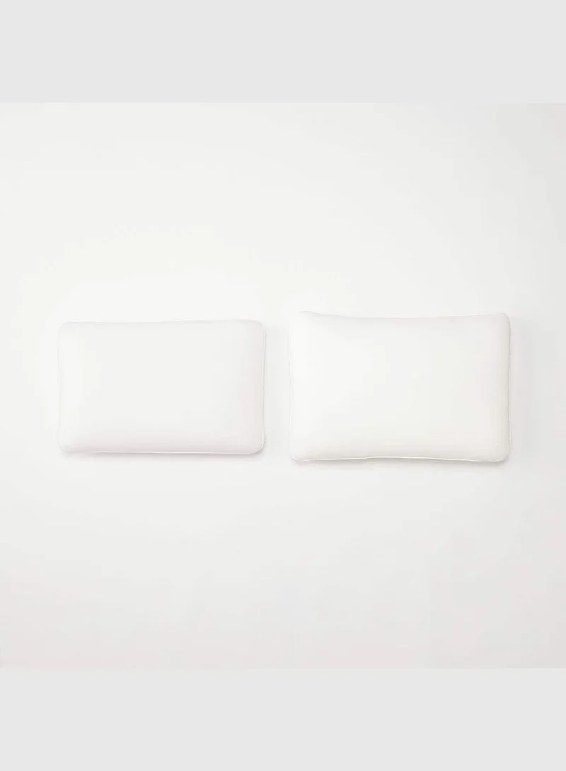 MUJI Head Supports Pillow, Low, W 47 x D 67 cm, Off White