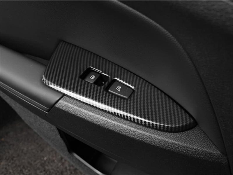 Kadore for 2023-2025 Kia Sportage Hybrid Carbon Fiber Style Interior Side Windows Lift Door Panel Frame Cover Trim LHD 6-pc - Image 5