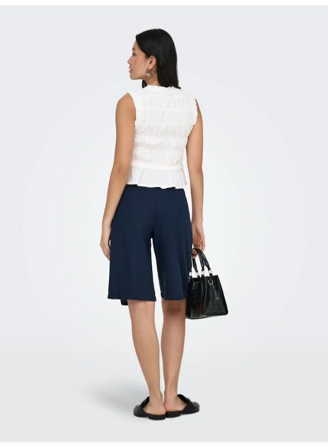 اونلي ONLGOA High Waist Linen Long Shorts