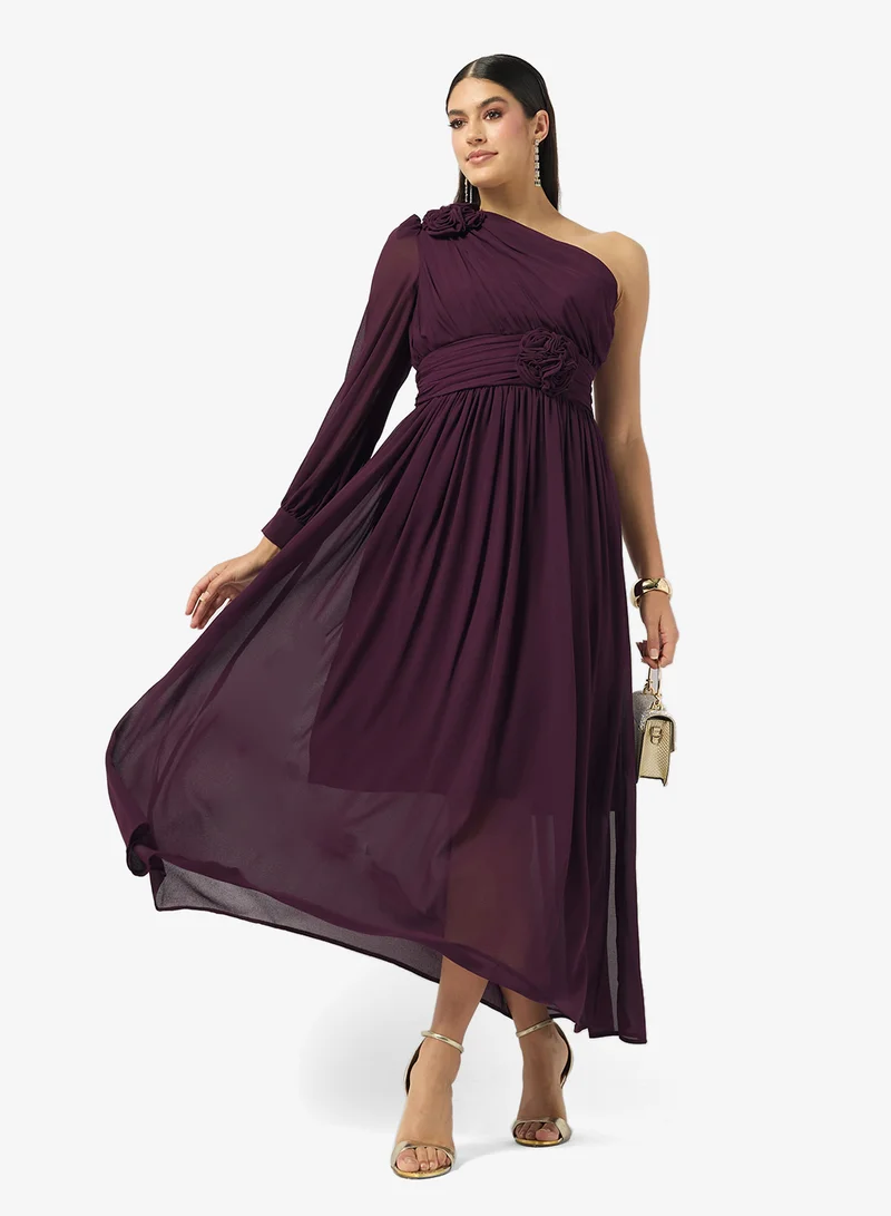 Ella Limited Edition  One Shoulder Ruched Dress for Women | Best Price UAE