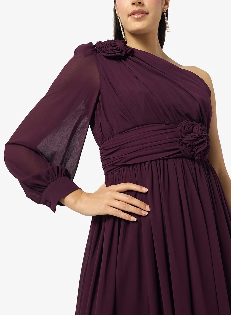 Ella Limited Edition  One Shoulder Ruched Dress for Women | Best Price UAE