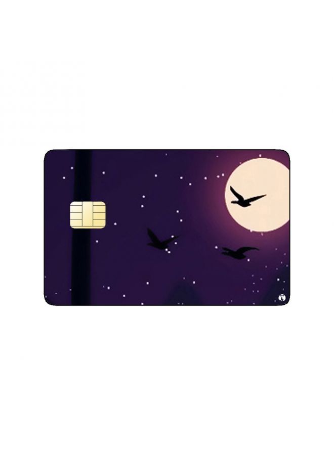 RKN PRINTED BANK CARD STICKER Aesthetic Reindeer Drawing At Night - Image 2
