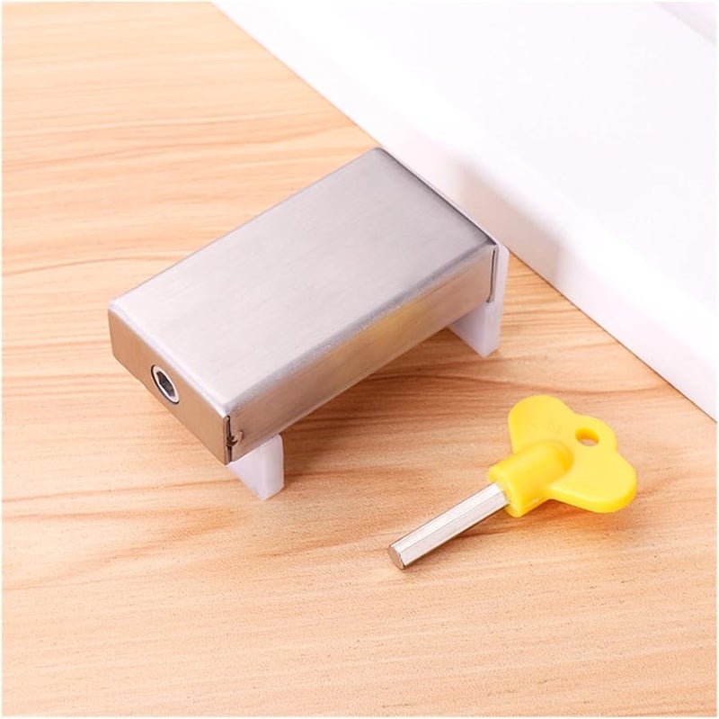 Big Square a Stainless Steel Sliding Door Window Track Safety Lock - Image 3