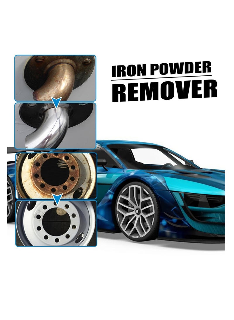 SYOSI Efficient Car Rust Removal Spray Set, 120 Ml Automotive Rust Spot Cleaner, Automobile Iron Powder Remover, Car Efficient and Effortless Rust Removal Spray (1 Set) - Image 3