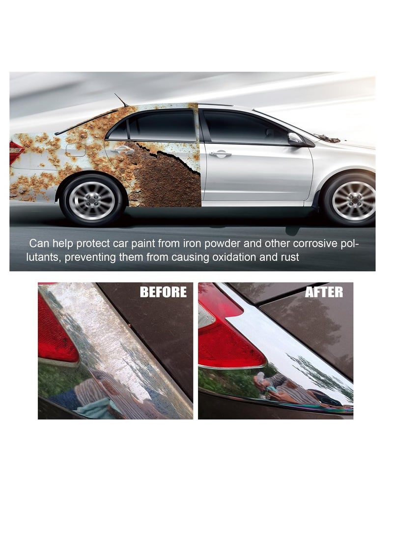 SYOSI Efficient Car Rust Removal Spray Set, 120 Ml Automotive Rust Spot Cleaner, Automobile Iron Powder Remover, Car Efficient and Effortless Rust Removal Spray (1 Set) - Image 4