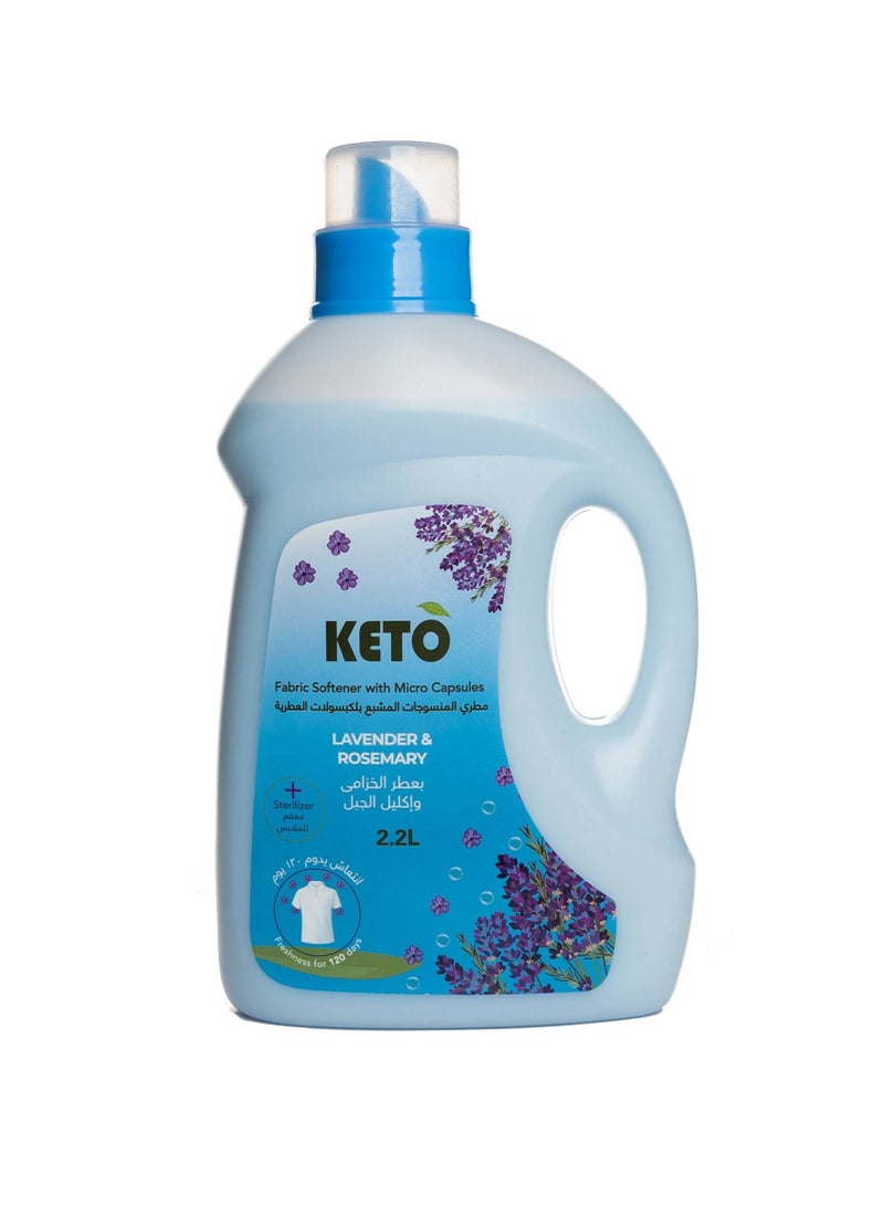 كيتو منعم الاقمشة والملابس بعطر الخزامى وإكليل الجبل 2.2ل