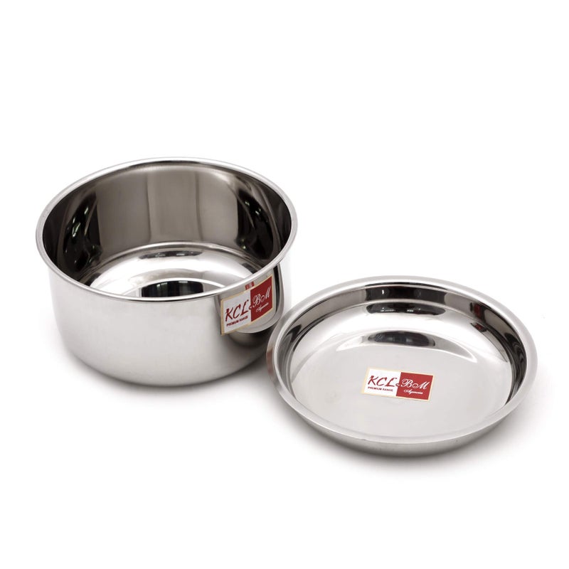 KCL Cooker Container Deep Pot Suitable for 3 litres, Outer Lid - (Pack of 1, Silver, Stainless Steel) - Image 5
