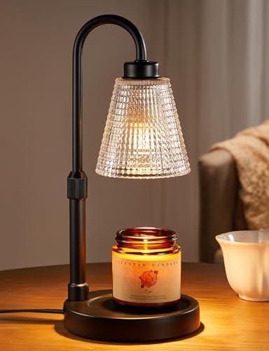 Innqoo Candle Warmer Lamp with Timer, Dimmable Candle Warmer for Jar Candles, Height Adjustable Wax Melts Warmer, Birthday Gifts for Women Mom, House Warming Gifts New Home Decor - Image 1