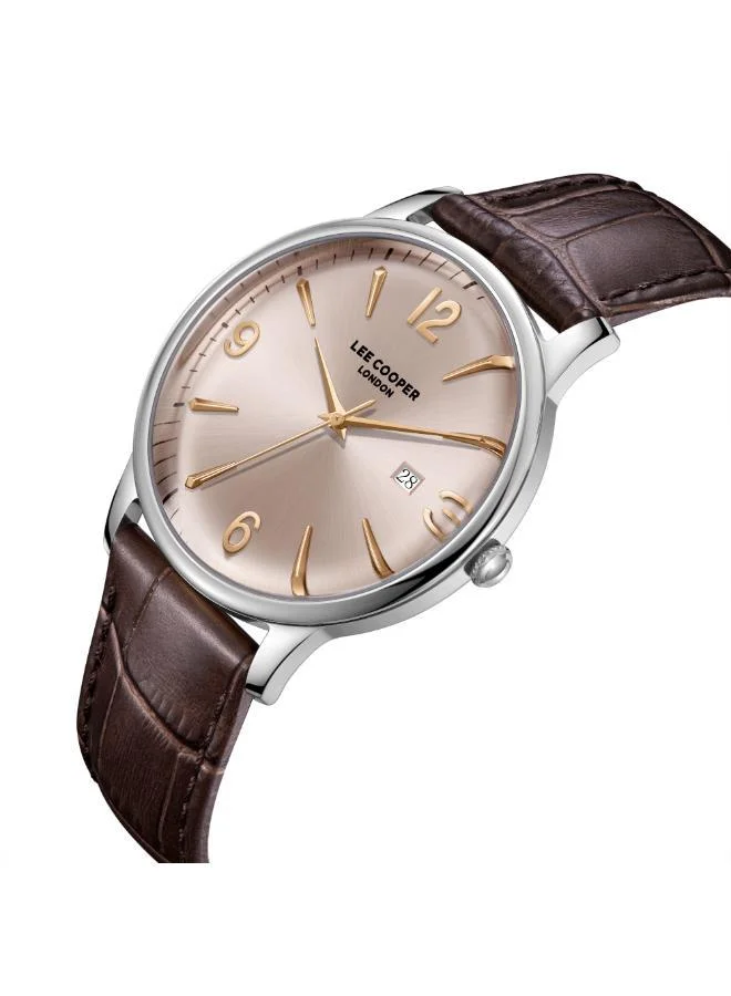 Lee Cooper  Men's Leather 3H Watch LC08379.362 - 40 mm for Men | Best Price UAE