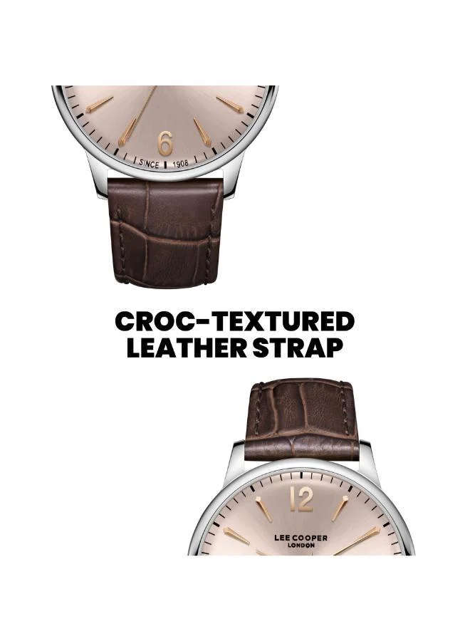 Lee Cooper  Men's Leather 3H Watch LC08379.362 - 40 mm for Men | Best Price UAE