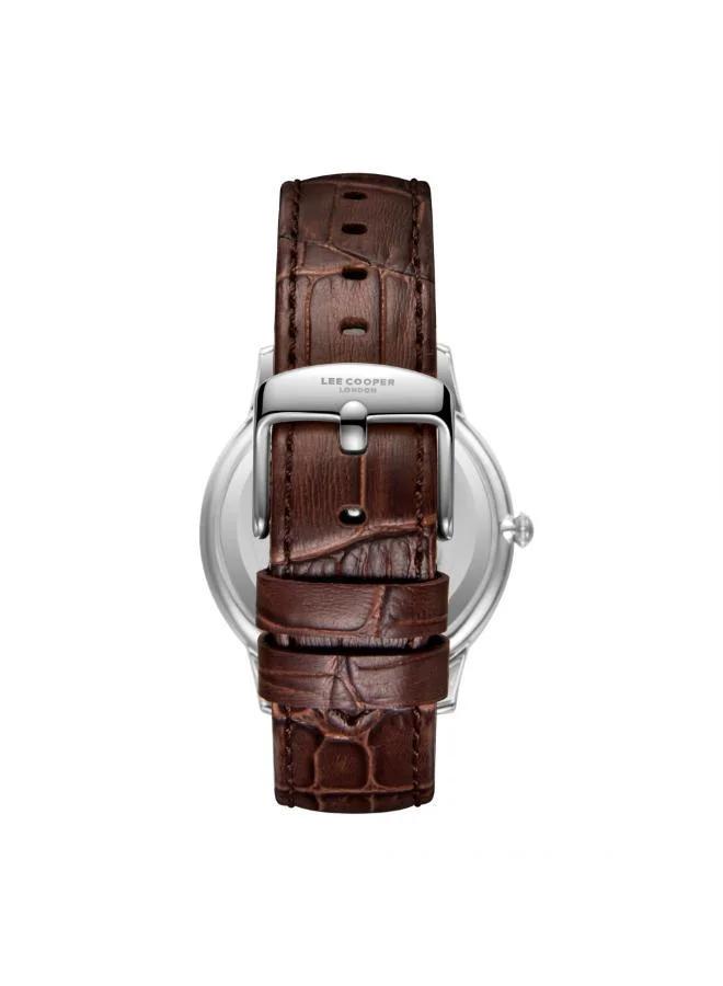 Lee Cooper  Men's Leather 3H Watch LC08379.362 - 40 mm for Men | Best Price UAE