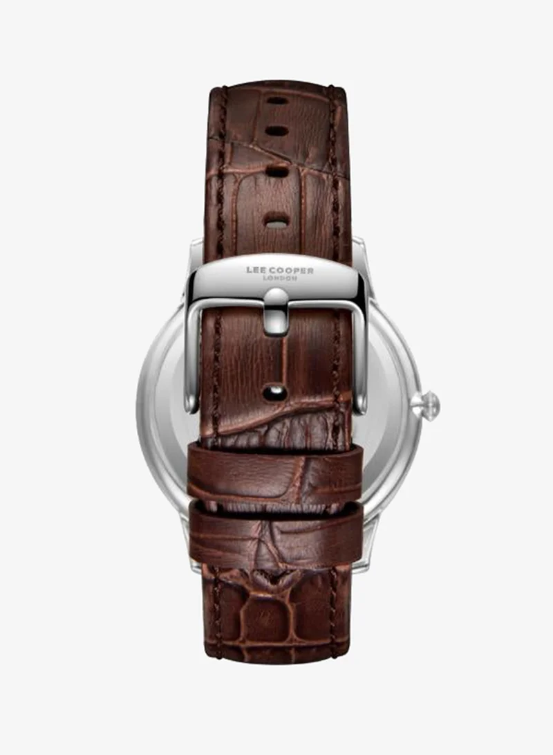 Lee Cooper brown Men's Leather 3H Watch LC08379.362 - 40 mm for Men | Best Price UAE