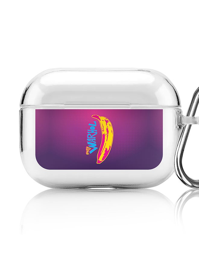 Stylizedd Classic Clear printed Case for Apple AirPods Pro 2nd Generation Thin Transparent Cover [Designed for Apple AirPods Pro 2nd Generation] - Have a banana, Andy - Image 1