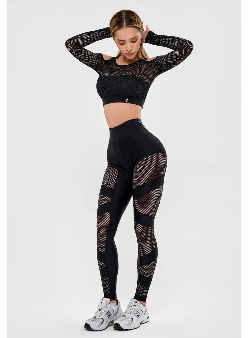 Bona Fide BFL-075-0MafiaTotBlck Mafia Total High Waist Gym Leggings for Women for Women | Best Price UAE