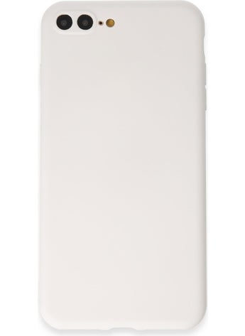 HappyCase iPhone 7 Plus Case Soft Silicone Case - White  - Image 1