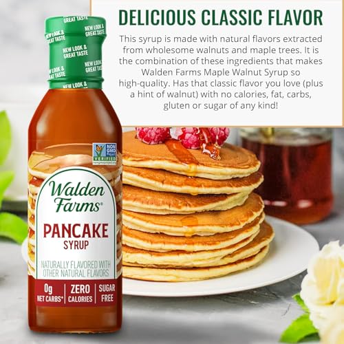 Walden Farms Pancake Syrup – Perfect for Pancakes, Waffles, Desserts – Zero Calorie, Sugar-Free, Low Carb, Keto-Friendly, Gluten-Free, Vegan – 12 oz Bottle - Image 5
