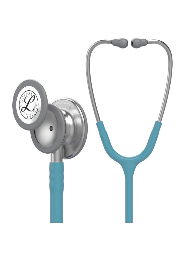 3M Littmann Classic III Stethoscope, Model 5912C – Marine Blue Satin Tube, Stainless Steel Chestpiece, Dual-Sided Tunable Diaphragm, 27 Inch, 5-Year Warranty – Case of 3 (Bulk Pack for Clinics & Nursing Schools) - Image 1