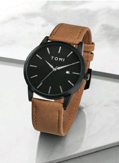 TOMI Elegant Watch Set For Men Wrist Watch And Cufflinks And Tie Clip  - Image 2