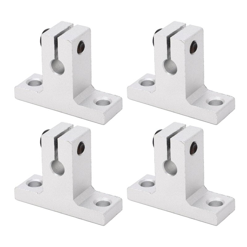 4Pcs Aluminum Alloy Linear Rail Clamping Support Rod Guide 20mm Width 400mm Length - Image 4
