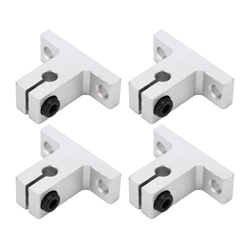 4Pcs Aluminum Alloy Linear Rail Clamping Support Rod Guide 20mm Width 400mm Length - Image 3