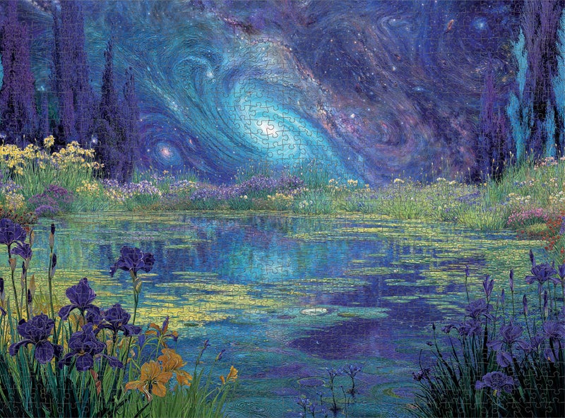 Cross & Glory - Milky Way Rising - 1000 Piece Jigsaw Puzzle for Adults | Surreal Cosmic Artwork Puzzle | Challenging Puzzle for Adults | Eco-Friendly Materials for Space Enthusiasts - Image 5