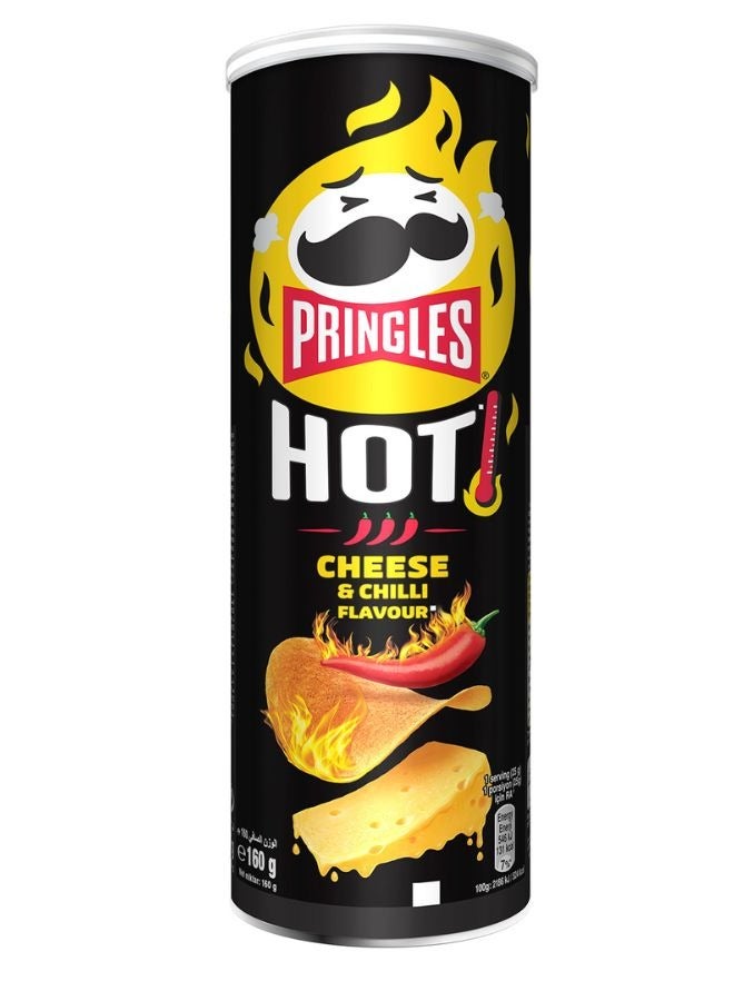 Pringles Hot Cheese & Chili Chips 160g - Image 1