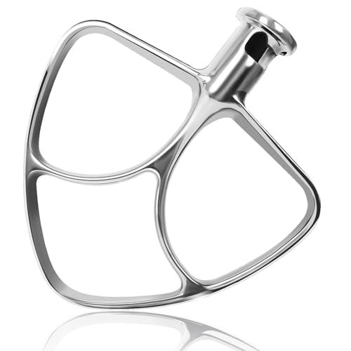 Mttobo Stainless Steel Flat Beater for Kitchen Aid 4.5-5 Qt Tilt Head Mixers, Compatible Kitchenaid Paddle Attachment for Stir all of Mixtures|Durable and Heavy Duty Replacement - Image 1