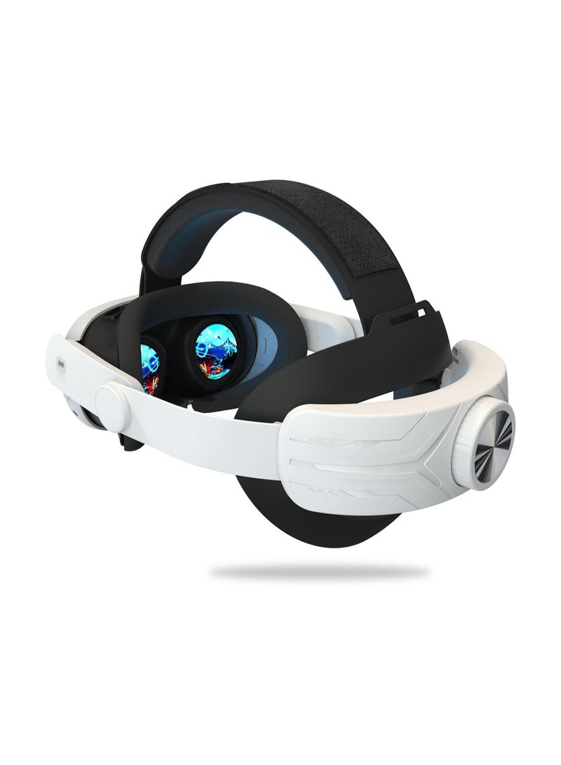 Head Strap for Meta Quest 3, Super Soft and Skin Friendly PU Surface, Elite Strap Replacement, Adjustable Enhanced Support and Lightweight Design VR Accessories for Meta Quest 3 - Image 1