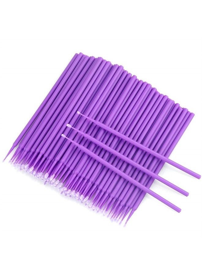 g2plus 500 قطعة فرش ميكرو قابلة للاستخدام لمرة واحدة للمكياج والعناية الشخصية، فرشاة ميكرو تجميل، مسحات ميكرو لتمديد الرموش، الأظافر، كحل العين (قطر الرأس: 1.5 مم) - 5 × 100 قطعة - Image 1