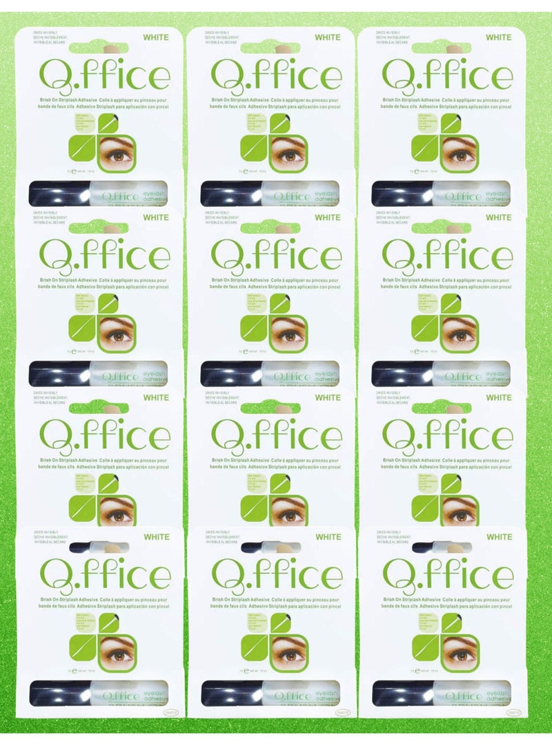 Office 12 Pieces Eyelash Glue White 5g - Image 1