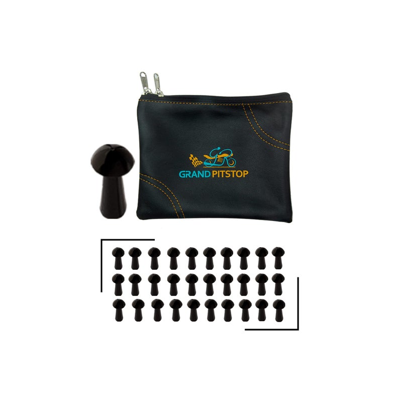 GRAND PITSTOP Replacement Mushroom Plugs for tubeless Tire Puncture Repair kit - for Cars, Motorcycles- Spare Plugs (30 Plugs) - Image 1