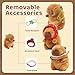 Mushplushies 4PC Capybara Plush Keychain Cute Small Capybara Mini Stuffed Animal Valentines Day Gifts for Kids Birthday Party Favors Decorations - Image 4