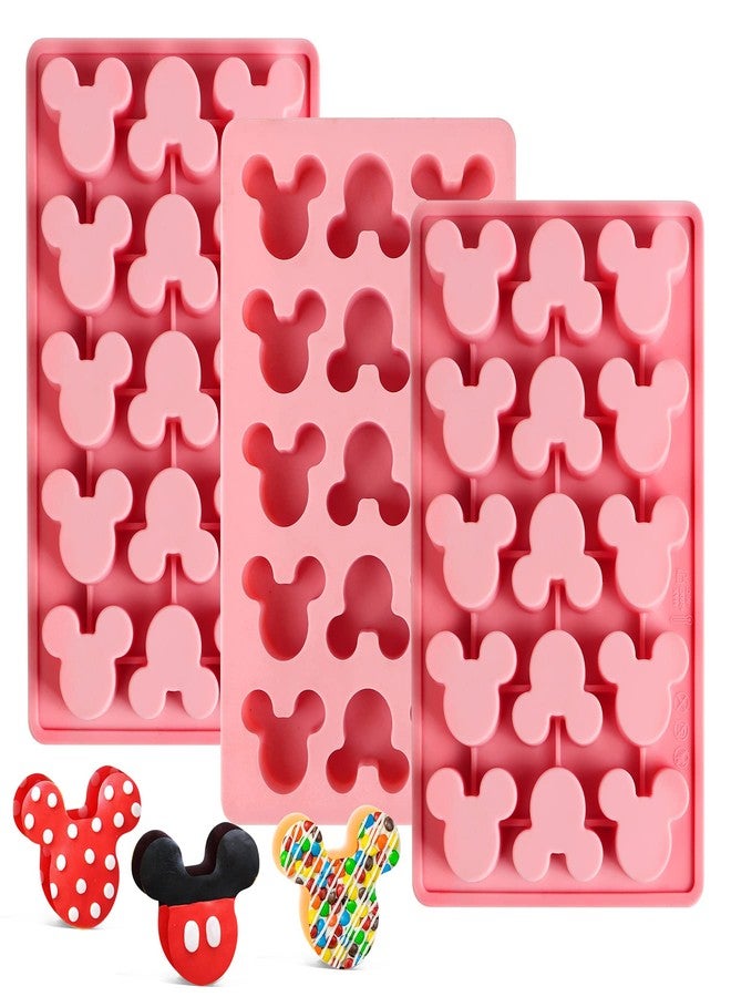 Sidosir 3Pcs Gummy Mouse Candy Molds, Non-stick Silicone Candy Molds for Making Crayons, Chocolate,Cake Pops, Ice tube,wax melts - Image 1
