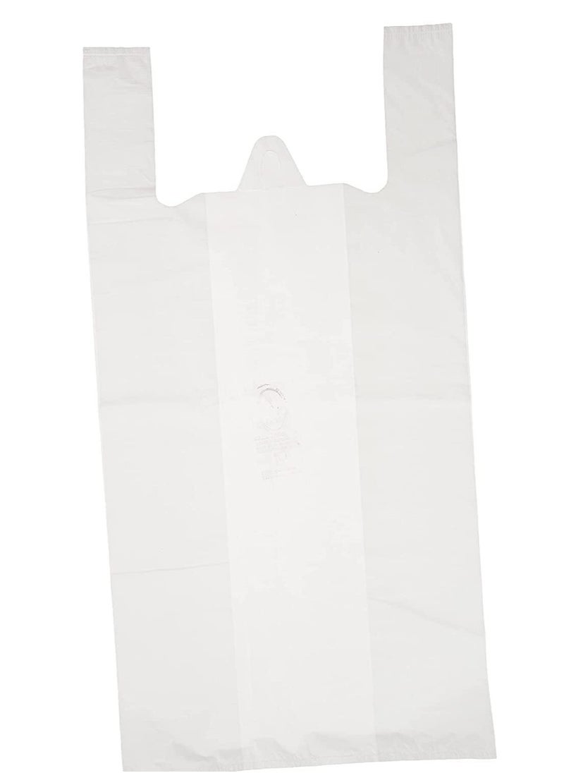 INFLUX {Pack of 1KG Bags} Garbage Bag, Plastic Disposable Grocery Bags (White,50cm X 60cm,1kg), Biodegradable Plastic Bag Medium Trash Bags Dustbin Bags, Waste Bag Office Bag Strong And Durable Bin Bag  - Image 2