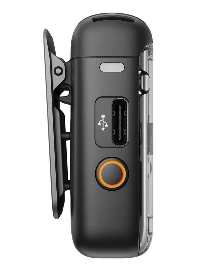 dji - Mic 2 (2 TX + 1 RX + Charging Case), All-In-One Wireless Microphone, Intelligent Noise Cancelling, 32-Bit Float Internal Recording, 250M (820 Ft.) Range, Microphone For iPhone, Android, Camera - Image 1