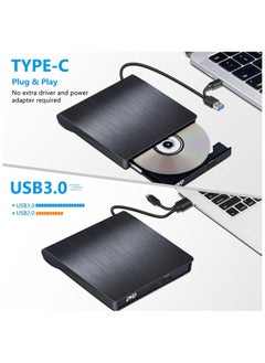 Generic External CD/DVD Drive USB 3.0 Type C, BEVA USB C Type C Drive Easy Plug and Play for All Laptops and Desktops Windows 7/8/10/11 and Mac OS for MacBook, MacBook Pro, MacBook  - Image 3