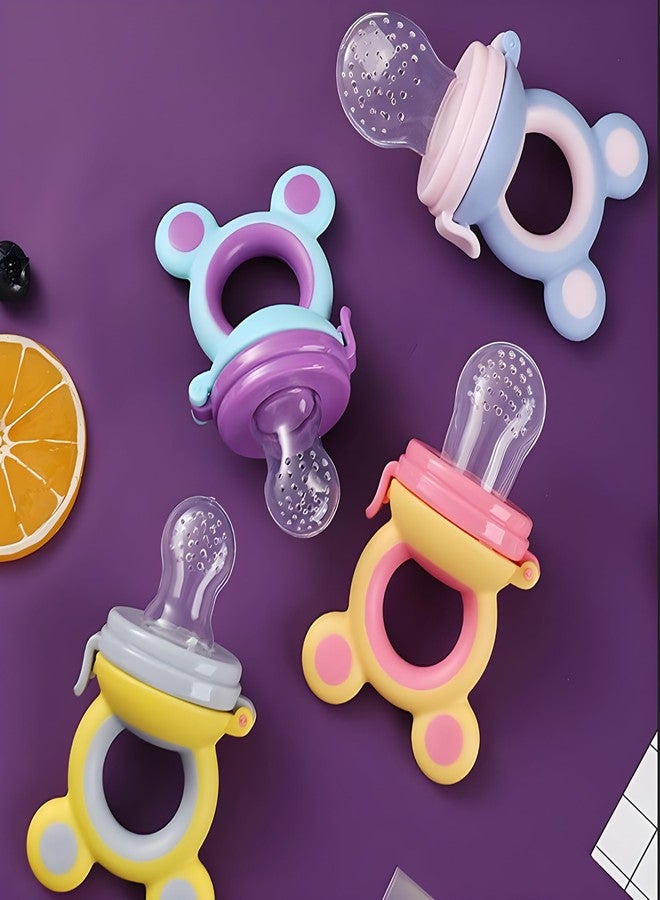 Cuteably Fruits Feeder Pacifier for Babies, Silicone, BPA-Free (Blue) - Image 5