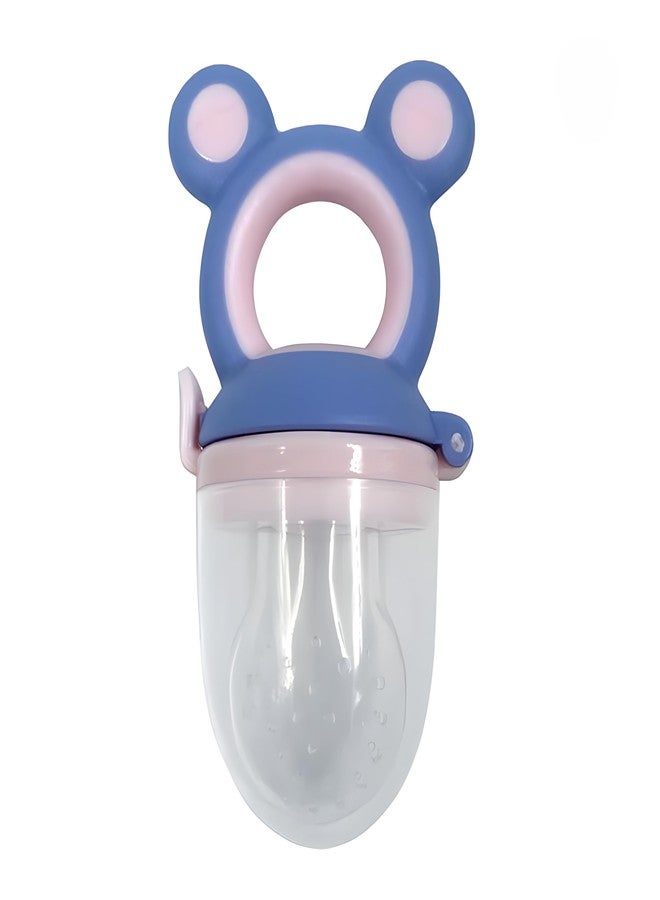 Cuteably Fruits Feeder Pacifier for Babies, Silicone, BPA-Free (Blue) - Image 1