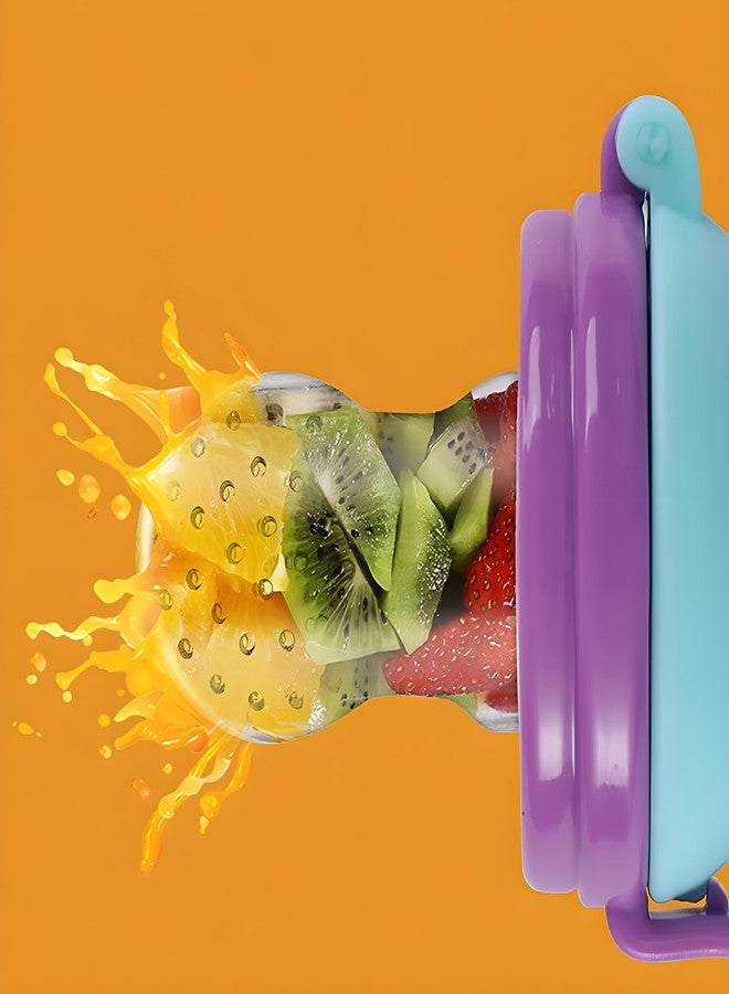 Cuteably Fruits Feeder Pacifier for Babies, Silicone, BPA-Free (Blue) - Image 4