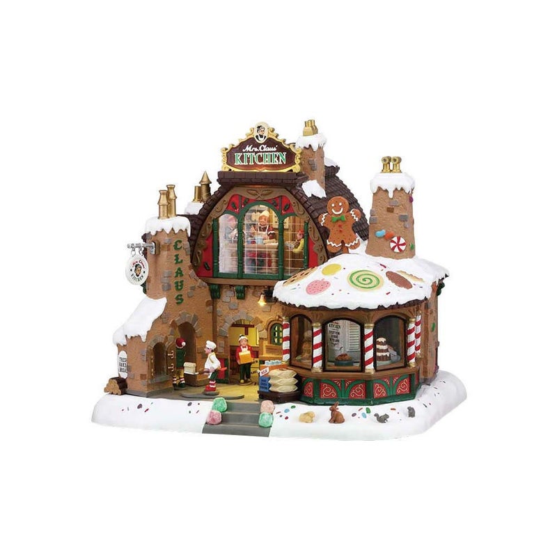 LEMAX 85314UK Santas Wonderland Sights  Sounds Mrs Claus Kitchen MultiColour