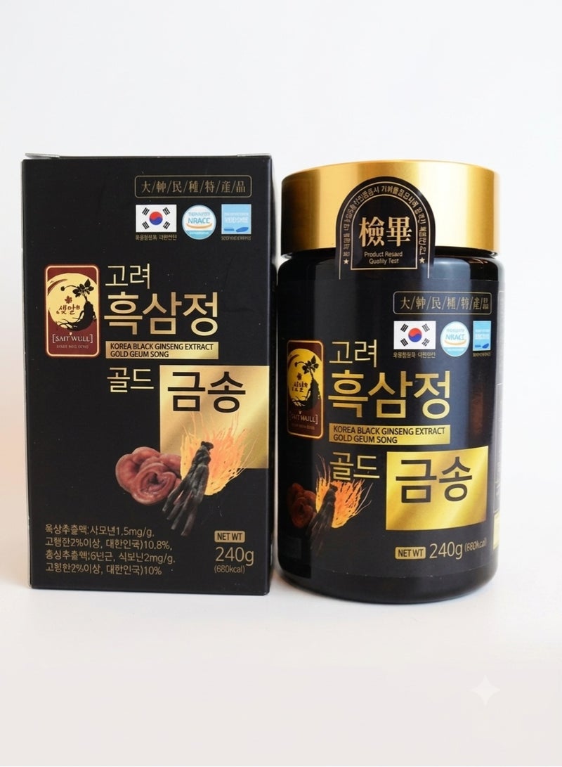 Daehan - Korean Black Ginseng & Herbal Extract Jar Pack - 4 Jars x 240g
