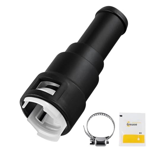 EVRBUL HVAC Heater Hose Connector 5/8in Heater Tube x 5/8in Coolant Hose Heater Core Coolant Hose Connector with Clamp Compatible with Chevy Cadillac GMC Pontiac Ford Lincoln Replace# 15119175 800-403 - Image 1