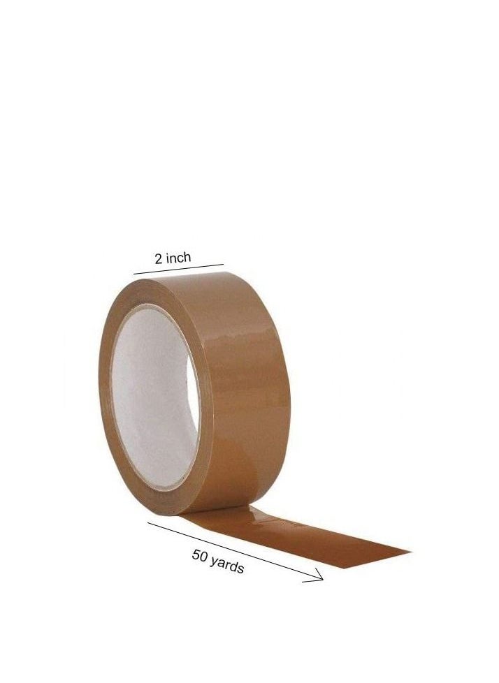 MARKQ Brown Packaging Tape, 2 inches x 50 yards Strong Heavy Duty Packing Tape for Parcel Boxes, Moving Boxes, Large Postal Bags, Office Use [36 Rolls]  - Image 2