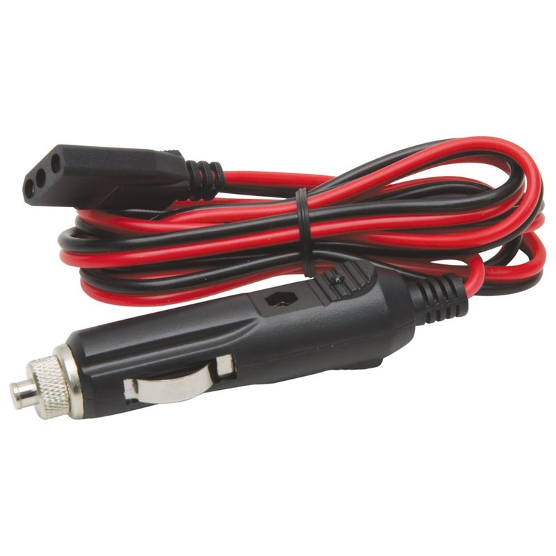RoadPro RoadPro RPPS-220 Platinum Series 12V 3-Pin Plug Fused Replacement CB Power Cord, Black and Red  - Image 1