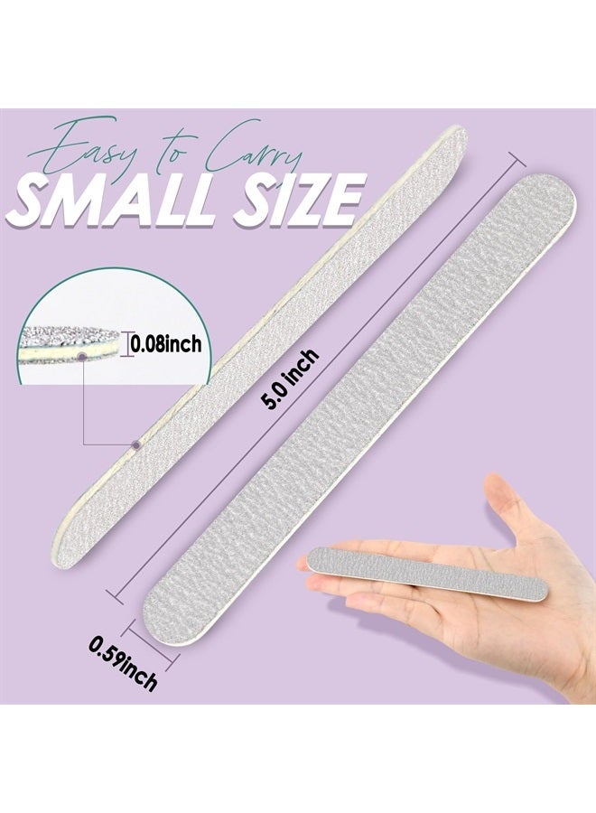 Salvmary Professional Disposable Zebra Nail Files 100/180 Grit 5" Double Sided Emery Board Manicure Pedicure Tools 50Pcs - Image 2