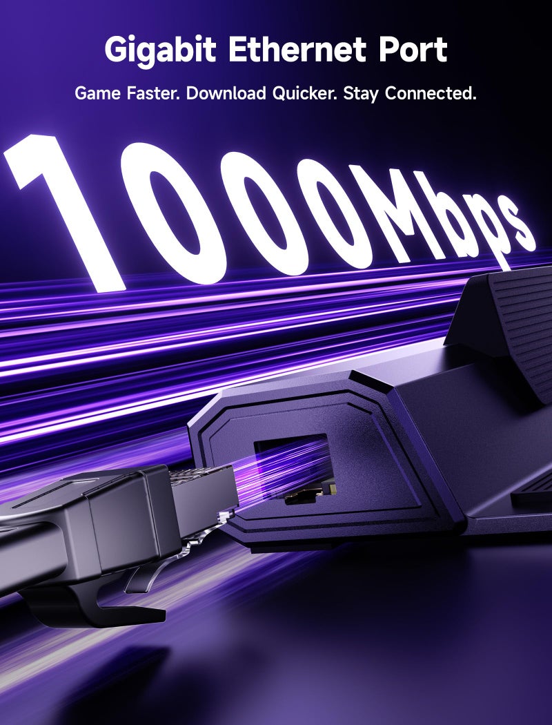 jsaux محطة إرساء JSAUX 4K@120Hz وشاحن 100 واط متوافق مع ROG Ally X/Steam Deck OLED/Legion Go (S)، محطة 6 في 1 مع HDMI 2.1، إيثرنت جيجابت، 3 USB 3.0 وشحن 100 واط - HB0603 - Image 5