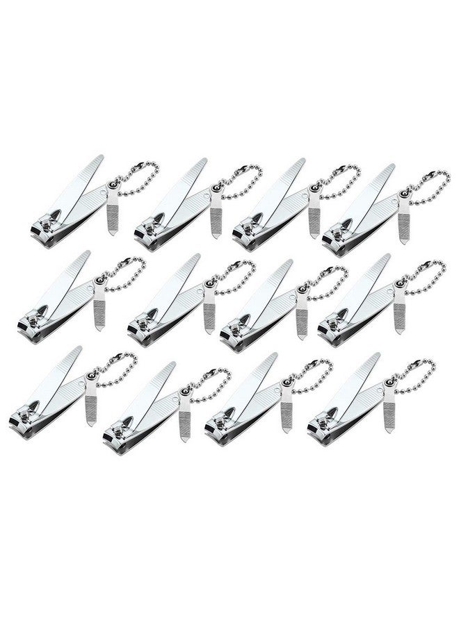 YWQ 12 Pcs Nail Clippers For Fingernails By Ywq Swing Out Nail Cleaner/File Popular Gifts For Men & Women Best Sharp Stainless Steel Clipper Wide Easy Press Lever - Image 1