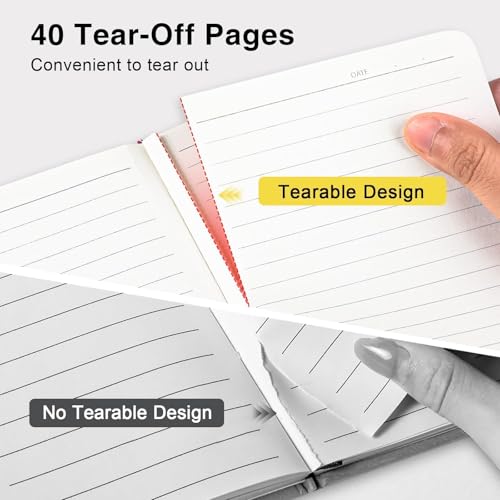 Oucaru Pocket Small Notebook Journals, 8 Pack (8 Pastel Color) Mini Notebook 3.7x5.7 Journaling Notebooks for Women Men, A6 Hardcover Lined Note Pads with Pens for Work, Business, Travel Journal, Office Supplies - Image 4